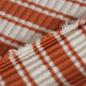 Preview: Rippenstrick Retrostreifen caramel ecru